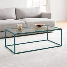Jensen coffee table & 2 side tables set. Streamline Coffee Table Glass Steel