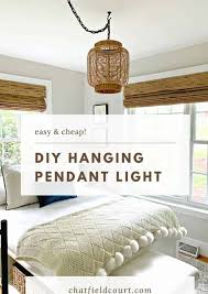 Installing a chic diy pendant light is a great way to make a room pop. How To Make A Diy Hanging Light Chatfield Court