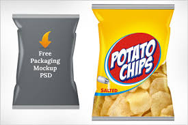 Download Free Potato Chips Packaging Mock Up Psd Template