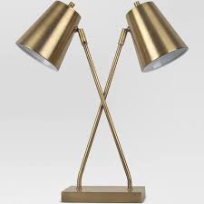 Buy top selling products like salt™ qi charging organizer desk lamp in black and studio 3b™ led desk lamp with usb and ac charging station in matte black. Olson Two Head Task Lamp Brass Lamp Only Project 62 Aplike