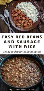 This Quick And Easy Red Beans And Rice Recipe Is Thick And Creamy With All The Flavor Red Beans And Rice Recipe Easy Easy Rice Recipes Southern Cooking Recipes