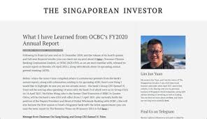 Born in shanghai and raised in hong kong, mr tsien majored in economics at the university. What I Have Learned From Ocbc S Fy2020 Annual Report The Singaporean Investor