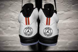 In this case, a friends and family only version of the air jordan 5. The Paris Saint Germain Air Jordan V Friends Family Air Jordan Com