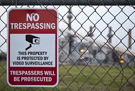 Carlson was fined $1000 for trespassing on government property.• farmers have barricaded their fields to prevent partygoers from trespassing on their land.• What Constitutes Criminal Trespass In Illinois