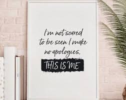 This Is Me Quote Print Wall Art Digital Download Typography Hand Drawn Quote Monochrome The Greate The Greatest Showman Drawing Quotes My Children Quotes