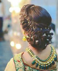 Decorative bun dulhan hairstyle for wedding. Best Indian Bridal Hairstyles Trending This Wedding Season