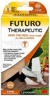 Futuro Therapeutic Open Toe Heel Knee Lgth Stocking For Men Women 71051othen X Large Beige