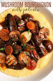 Mushroom Bourguignon Mushrooms Burgundy Recipe Mushroom Bourguignon Beef Bourguignon Vegetarian Recipes