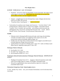 Summary note of ethnic relation. Nota Ringkas Bab 1