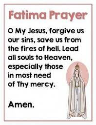 Image result for prayer of Fatima