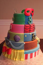 Sibling Birthday Cake For Brother And Sister Super Heroes Princess Birthday Cake Children S Birthday Cakes Twin Birthday Cakes Sibling Birthday Parties Joint Birthday Parties
