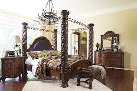 Ashley North Shore King Canopy Bed Homemakers Furniture Canopy Bedroom Sets Canopy Bedroom Bedroom Set
