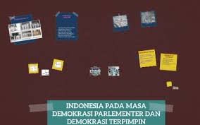 Menurut sistem parlementer, kabinet disusun menurut perimbangan kekuatan kepartaian dalam parlemen dan presiden hanya merupakan lambang kesatuan saja. Indonesia Pada Masa Demokrasi Parlementer Dan Demokrasi Terp By Maudina Eka