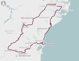 All suburban trains, light rail, country and interstate passenger train routes are shown. Freight Rail Access To Port Kembla Infrastructure Australia