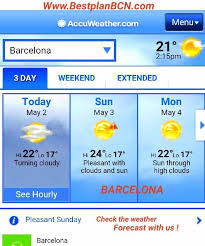 El Tiempo En Barcelona Con Bestplanbcn Cities Hoels Cruises Barcelona City Surroundings Pinterest