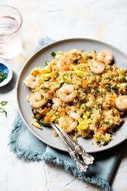 Easy 30 Minute Shrimp Fried Rice Healthy Nibbles Resep Makan Siang Makanan Beras