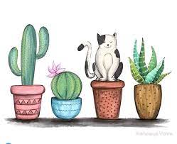 Papel de acuarela de 8x10in. Pin By Carolina Gomez On Suculentas Y Cactus Cactus Illustration Cactus Painting Cactus Drawing