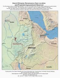 The Way Of Water Map Of Renaissance Dam Location And Expected Exten Grand Ethiopian Renaissance Dam Terrain Map Dam
