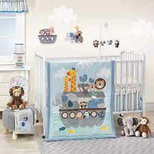 Where can baby feel cozy, comfortable and protected? Bedtime Originals Two By Two Noah S Ark 3 Piece Crib Bedding Set Blue Gray Buy Online In Bahamas At Bahamas Desertcart Com Productid 39953981