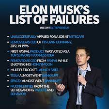 Elon Musk Is A Failure Said No One Ever People Often Look At Their Own Fails As The End Of The Elon Musk Quotes Inspirational Quotes Motivation Elon Musk