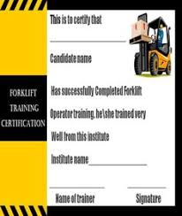 Remember, a forklift training course is not a one size fits all. 16 Forklift Certification Card Template Ideas Forklift Card Template Certificate Templates
