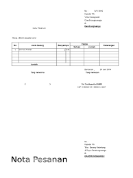 Pada nota ini terdapat singkatan qty = quantity, dalam bahasa indonesia adalah kuantitas atau banyaknya jumlah barang. Spj Service Komputer