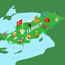 Independent country straddling southeastern europe and western asia. Turkey Map Isometric 3d Style Map Icons Style Icons 3d Icons Png And Vector With Transparent Background For Free Download