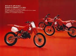 1988 Japanese Market Honda Cr Brochure Honda Cr Honda Motocross Bikes