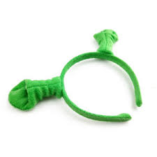 Green ogre shrek ears headband with gold rim ears packaging: Purchase Flexible Shrek Ears For Varied Uses Alibaba Com