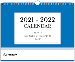 According to the gregorian calendar, there are 52 weeks in 2021. Buy Cranbury Small Wall Calendar 2021 2022 Blue Use 8 5x11 Calendar From July 2021 To December 2022 As Desk Calendar Or Hanging Monthly Calendar 2021 2022 Includes Stickers Online In Poland B08r9g1sjc
