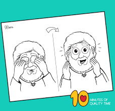 Jesus heals a blind man coloring page. Jesus Heals The Blind Man Coloring Page 10 Minutes Of Quality Time
