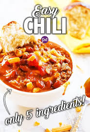 5 Ingredient Chili To Simplify Dinner Tonight Pip And Ebby Recipe Chili Recipe Easy Easy Chili Ingredients Recipes