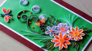 Quilling, or paper filigree, is the art of creating intricate shapes from strips of paper. Quilling Cards How To Make Paper Quilling Greeting Card 2017 Paper Quilling Art Youtube
