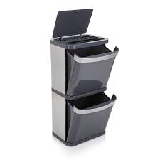Search for recycle waste bins kitchen at productopia.com Minky Sort2 60 Litre Recycling Bin Grey
