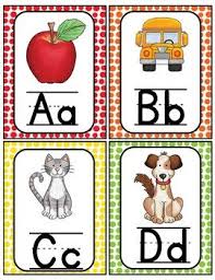 Alphabet Word Wall Cards Abc Chart Alphabet Wall Cards