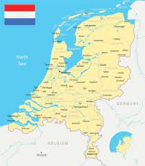 Holanda (países bajos) superficie total: Holanda Y Los Paises Bajos En Mapas Politicos Fisicos Y Mudos