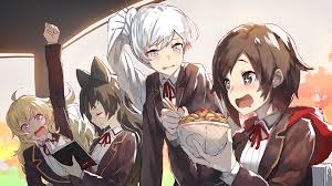 Hd wallpapers and background images. Rwby Wallpaper Cartoon Anime Black Hair Cg Artwork Mouth Brown Hair Illustration Long Hair Gesture Fiction 1202327 Wallpaperkiss