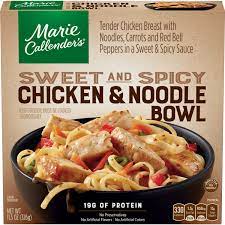 I have been informed recently that marie callender's is a franchise. Marie Callender S Frozen Meal Sweet And Spicy Chicken Noodle Bowl 11 5 Ounce From Walmart In Fort Worth Tx Burpy Com