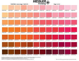 Coral Palette Pantone Color Chart Pantone Color Bridge