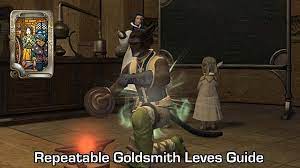 Ability, gear, and quest lists for the goldsmith class in final fantasy xiv: Ffxiv Repeatable Goldsmith Leves Guide For Faster Leveling Final Fantasy Xiv