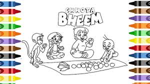See more ideas about coloring pages, cute coloring pages, coloring books. How To Draw Chota Bheem Laddu Learn Colors Cartoon Coloring Cartoon Chhota Bheem Coloring