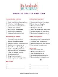 Free Printable Business Startup Checklist For Launching Your Creative Handmade B Busines In 2020 Business Checklist Startup Business Plan Small Business Organization