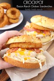 This grilled cheese is so tasty and easy to prepare, you may want to make it all the time. Crockpot Bacon Ranch Chicken Sandwiches Family Fresh Meals