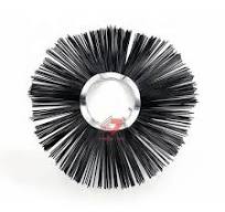 Convoluted Black Poly Wafer Brush With Steel Core Ring ...