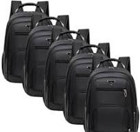 Mochila Masculina Executiva Escolar Notebook Kit 5 Atacado Luísa Rinaldi  Preto