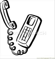 The first phone appeared in a 19th century. Telephone B W Coloring Page For Kids Free Telecom Printable Coloring Pages Online For Kids Coloringpages101 Com Coloring Pages For Kids