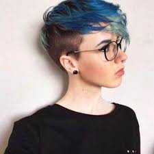 Multi Colored Pixie Short Haircut For Girls Short Hair Styles Short Dyed Hair Hair Styles