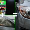 How to clean car headlights with baking soda & vinegar. 1