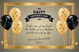 Express your love with our warm father's day ecards and make him feel really special. Gluckliche Vatertag Ehemann Vorlage Postermywall