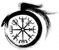 Vegvisir A Viking Compass Dragon Ouroboros Means Infinity And Rebirth Norse Tattoo Ouroboros Tattoo Viking Tattoo Symbol